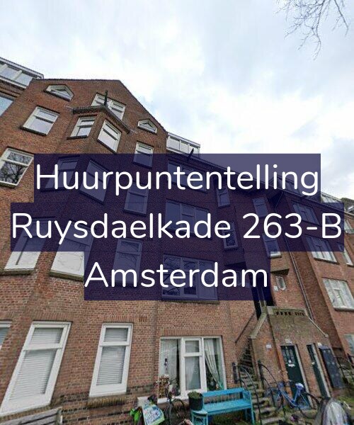 Foto gevel Huurpuntentelling voor Ruysdaelkade 263-B, Amsterdam