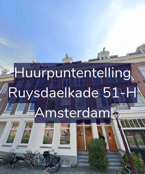 Foto gevel Huurpuntentelling voor Ruysdaelkade 51-H, Amsterdam