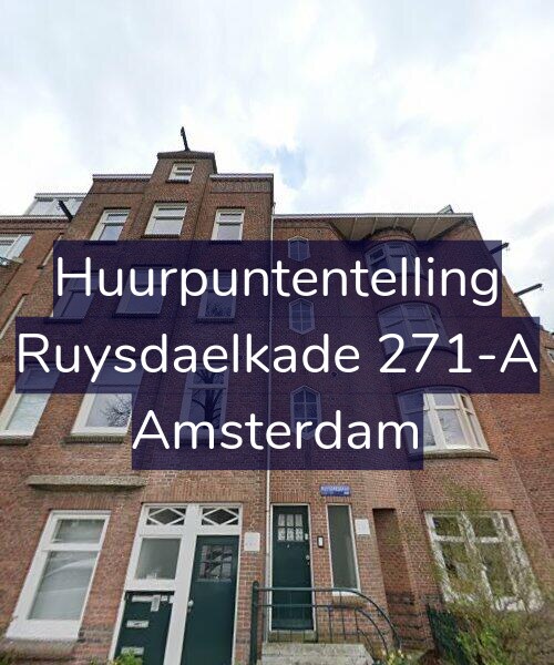 Foto gevel Huurpuntentelling voor Ruysdaelkade 271-A, Amsterdam
