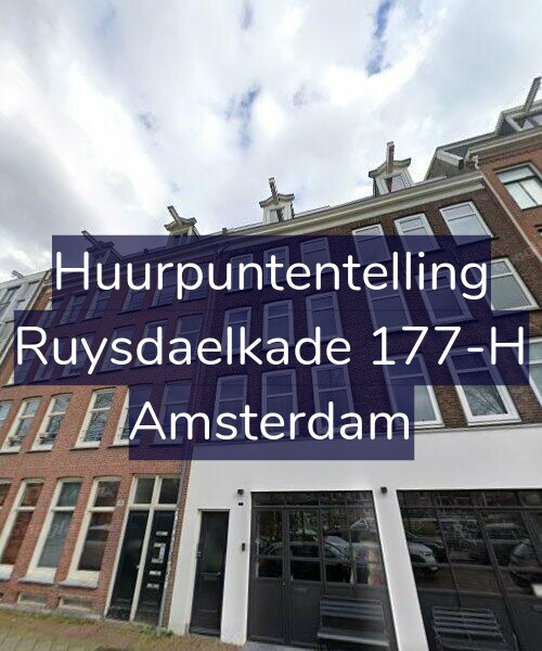 Foto gevel Huurpuntentelling voor Ruysdaelkade 177-H, Amsterdam