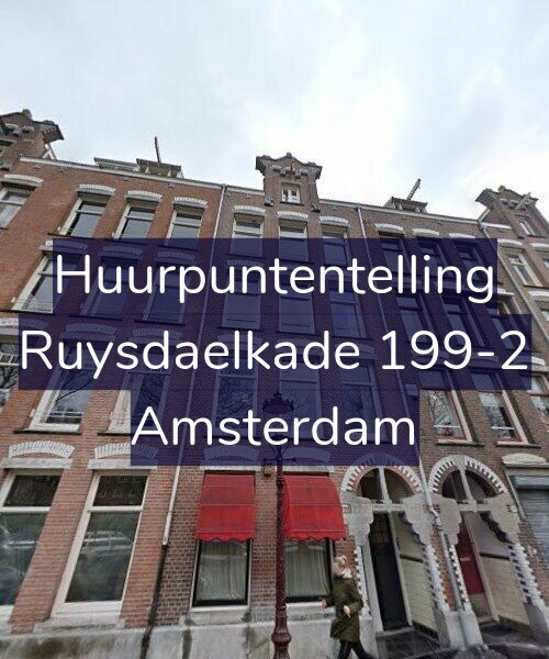 Foto gevel Huurpuntentelling voor Ruysdaelkade 199-2, Amsterdam