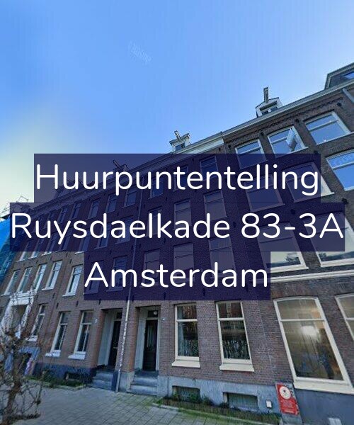 Foto gevel Huurpuntentelling voor Ruysdaelkade 83-3A, Amsterdam