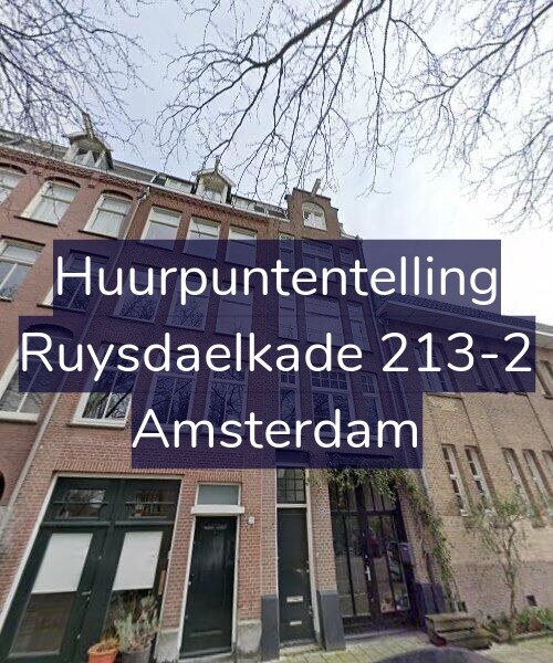 Foto gevel Huurpuntentelling voor Ruysdaelkade 213-2, Amsterdam