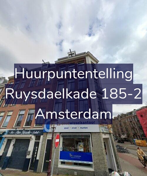 Foto gevel Huurpuntentelling voor Ruysdaelkade 185-2, Amsterdam