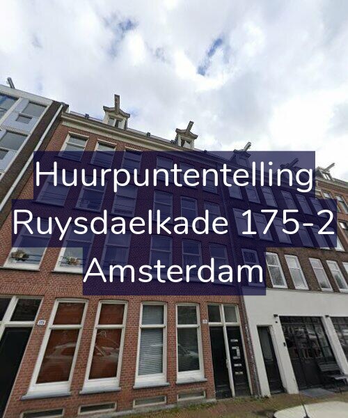 Foto gevel Huurpuntentelling voor Ruysdaelkade 175-2, Amsterdam
