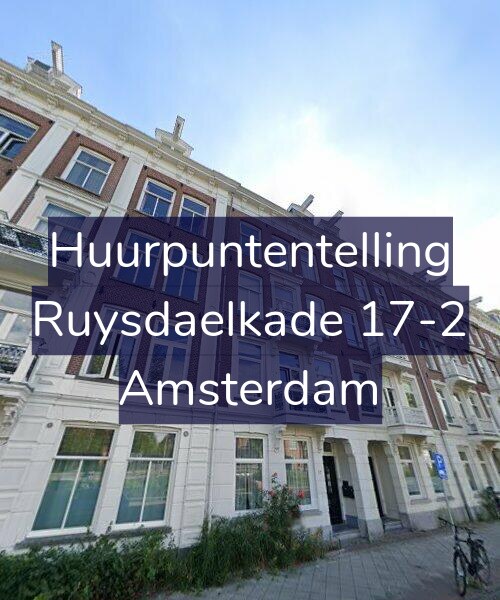 Foto gevel Huurpuntentelling voor Ruysdaelkade 17-2, Amsterdam