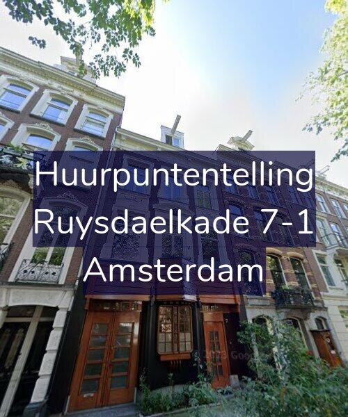 Foto gevel Huurpuntentelling voor Ruysdaelkade 7-1, Amsterdam