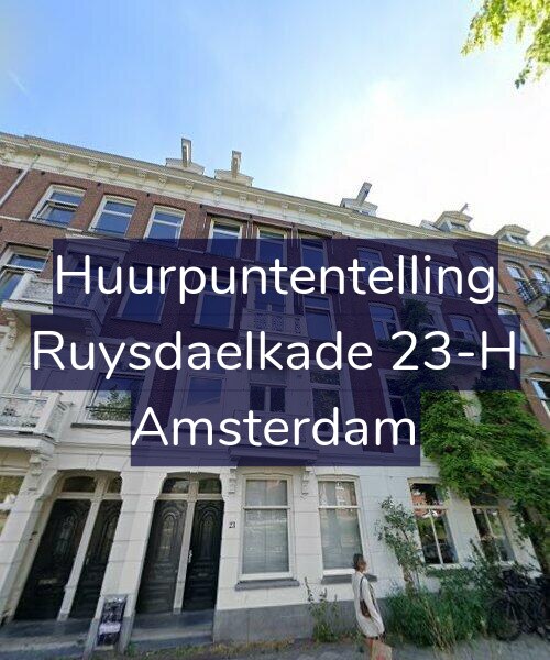 Foto gevel Huurpuntentelling voor Ruysdaelkade 23-H, Amsterdam