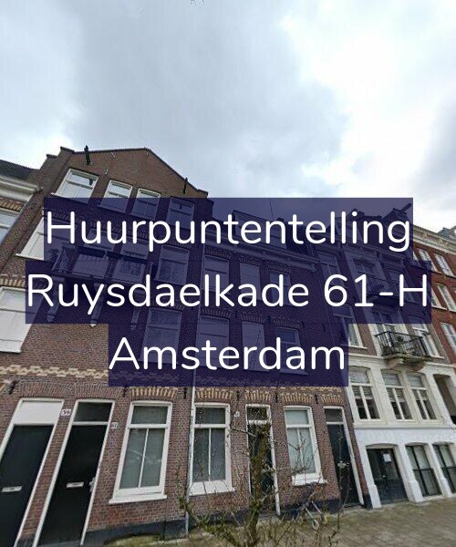 Foto gevel Huurpuntentelling voor Ruysdaelkade 61-H, Amsterdam