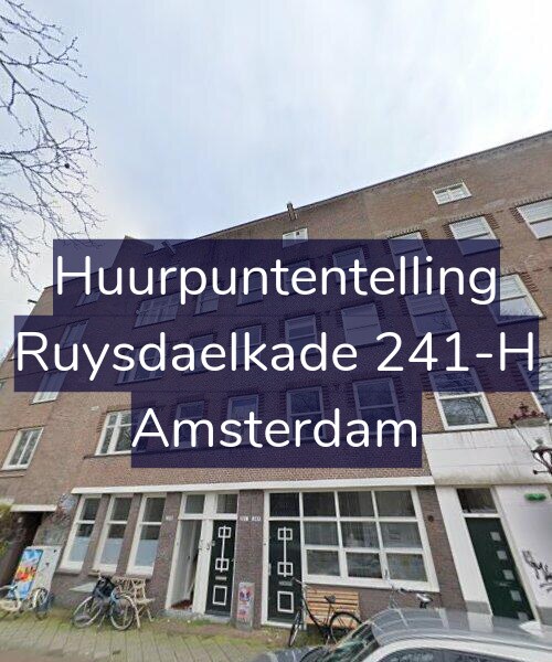 Foto gevel Huurpuntentelling voor Ruysdaelkade 241-H, Amsterdam