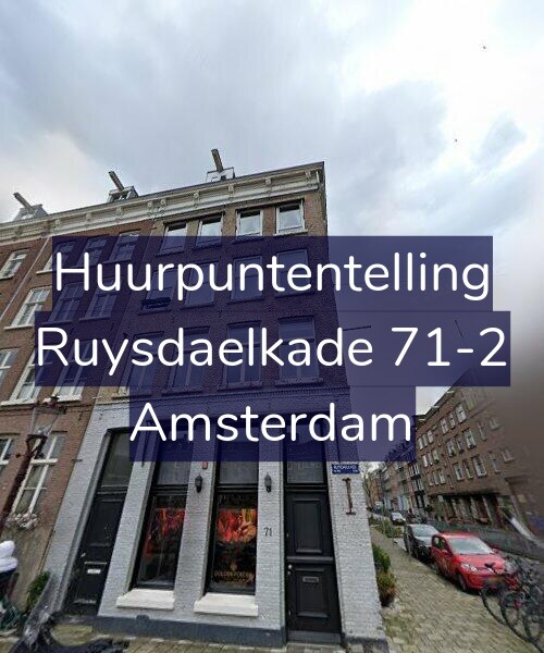Foto gevel Huurpuntentelling voor Ruysdaelkade 71-2, Amsterdam