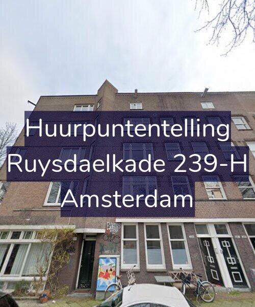 Foto gevel Huurpuntentelling voor Ruysdaelkade 239-H, Amsterdam
