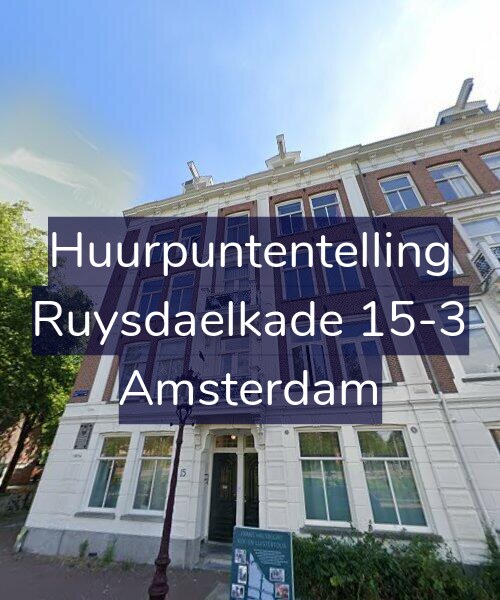 Foto gevel Huurpuntentelling voor Ruysdaelkade 15-3, Amsterdam