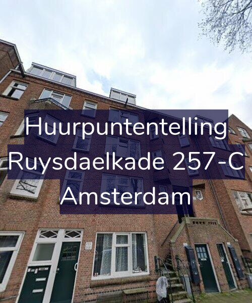 Foto gevel Huurpuntentelling voor Ruysdaelkade 257-C, Amsterdam