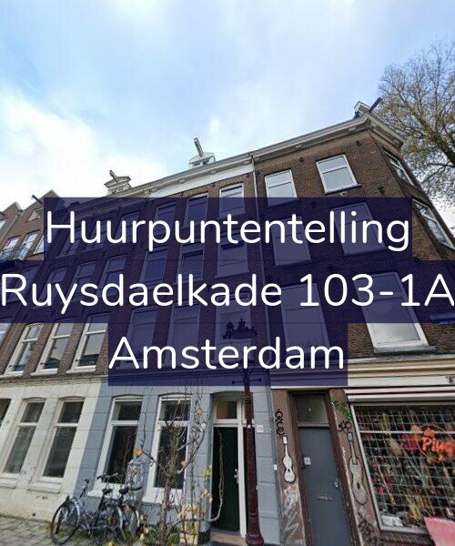 Foto gevel Huurpuntentelling voor Ruysdaelkade 103-1A, Amsterdam