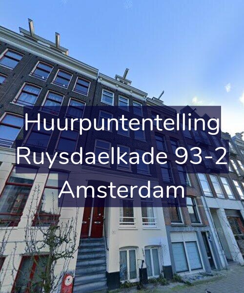 Foto gevel Huurpuntentelling voor Ruysdaelkade 93-2, Amsterdam