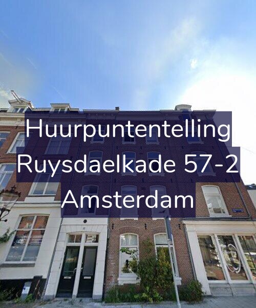 Foto gevel Huurpuntentelling voor Ruysdaelkade 57-2, Amsterdam