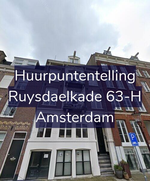 Foto gevel Huurpuntentelling voor Ruysdaelkade 63-H, Amsterdam