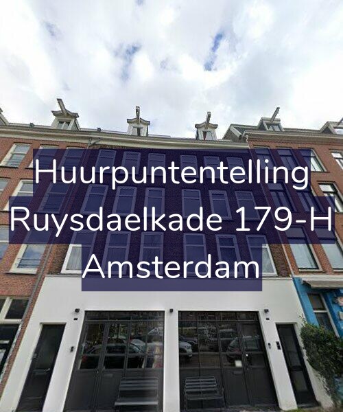 Foto gevel Huurpuntentelling voor Ruysdaelkade 179-H, Amsterdam