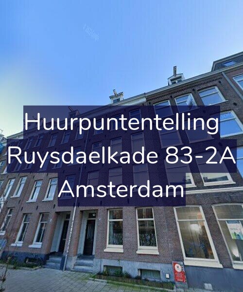 Foto gevel Huurpuntentelling voor Ruysdaelkade 83-2A, Amsterdam