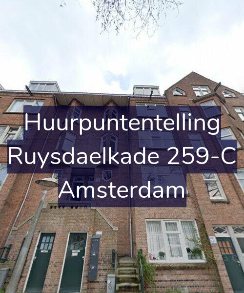 Foto gevel Huurpuntentelling voor Ruysdaelkade 259-C, Amsterdam