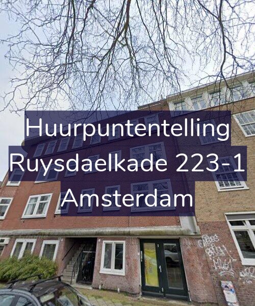 Foto gevel Huurpuntentelling voor Ruysdaelkade 223-1, Amsterdam
