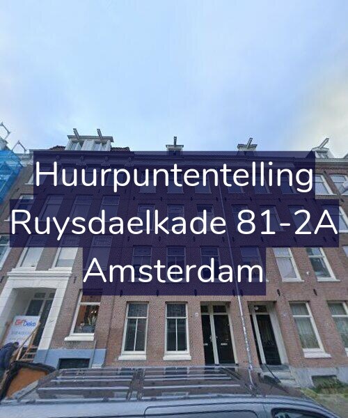 Foto gevel Huurpuntentelling voor Ruysdaelkade 81-2A, Amsterdam