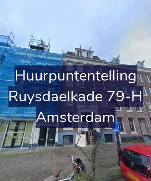 Foto gevel Huurpuntentelling voor Ruysdaelkade 79-H, Amsterdam