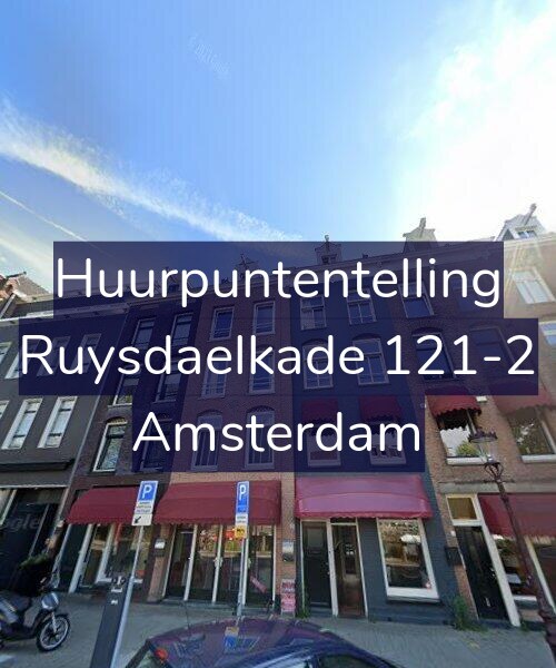 Foto gevel Huurpuntentelling voor Ruysdaelkade 121-2, Amsterdam