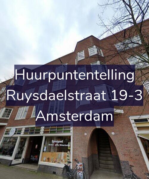 Foto gevel Huurpuntentelling voor Ruysdaelstraat 19-3, Amsterdam