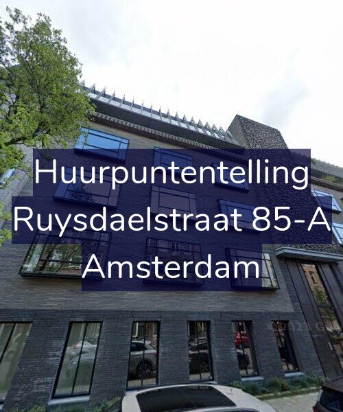 Foto gevel Huurpuntentelling voor Ruysdaelstraat 85-A, Amsterdam