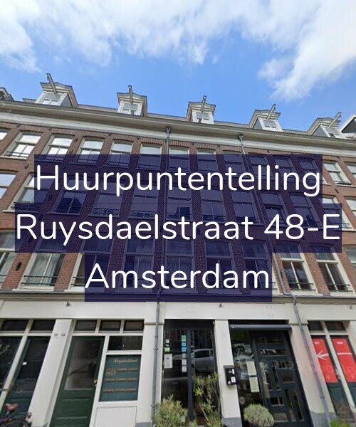 Foto gevel Huurpuntentelling voor Ruysdaelstraat 48-E, Amsterdam