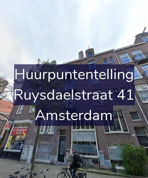 Foto gevel Huurpuntentelling voor Ruysdaelstraat 41, Amsterdam