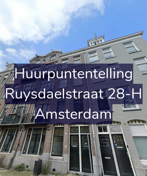 Foto gevel Huurpuntentelling voor Ruysdaelstraat 28-H, Amsterdam