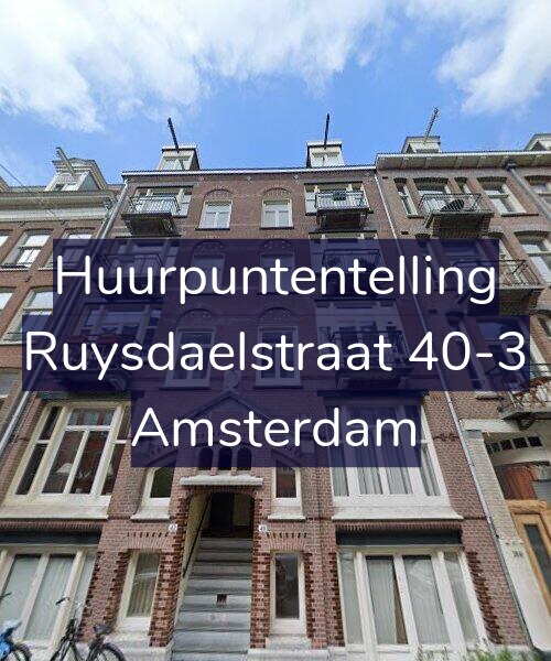 Foto gevel Huurpuntentelling voor Ruysdaelstraat 40-3, Amsterdam