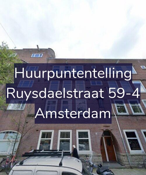 Foto gevel Huurpuntentelling voor Ruysdaelstraat 59-4, Amsterdam