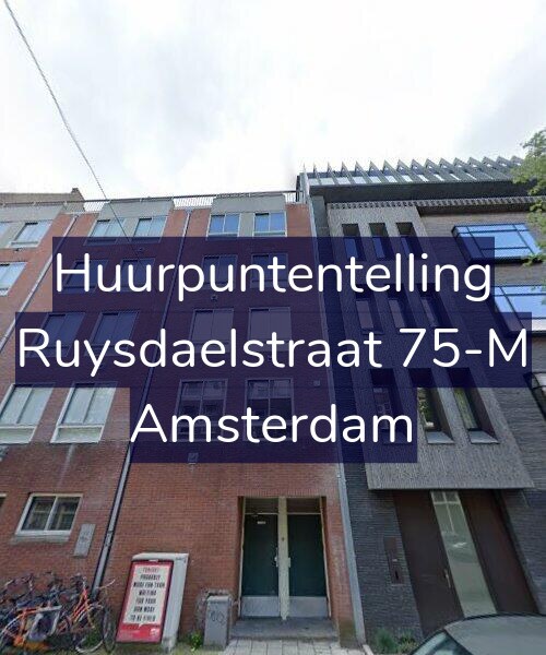 Foto gevel Huurpuntentelling voor Ruysdaelstraat 75-M, Amsterdam