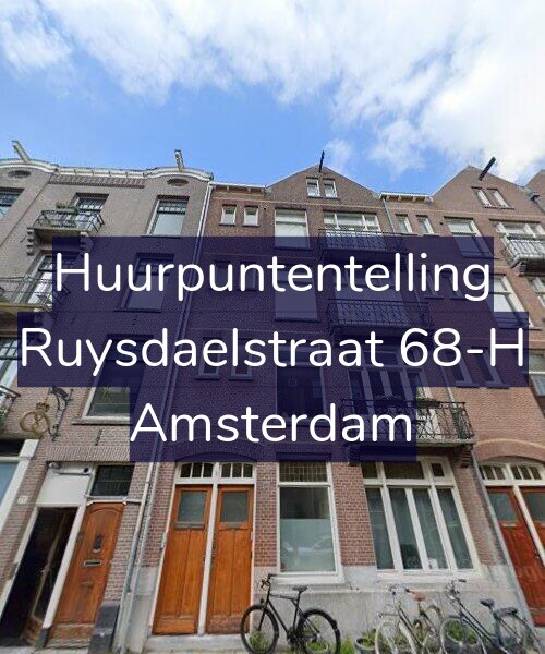 Foto gevel Huurpuntentelling voor Ruysdaelstraat 68-H, Amsterdam