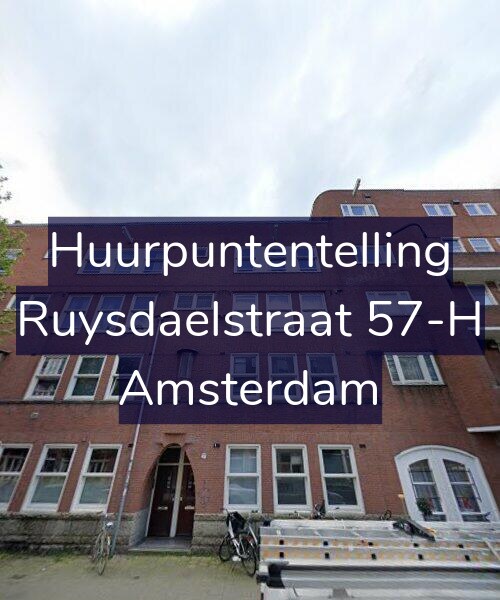 Foto gevel Huurpuntentelling voor Ruysdaelstraat 57-H, Amsterdam
