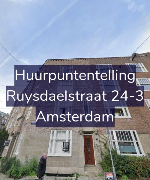 Foto gevel Huurpuntentelling voor Ruysdaelstraat 24-3, Amsterdam