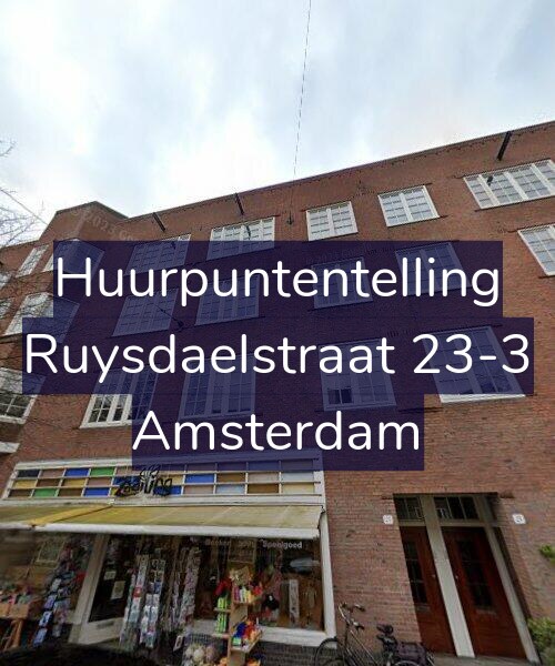 Foto gevel Huurpuntentelling voor Ruysdaelstraat 23-3, Amsterdam