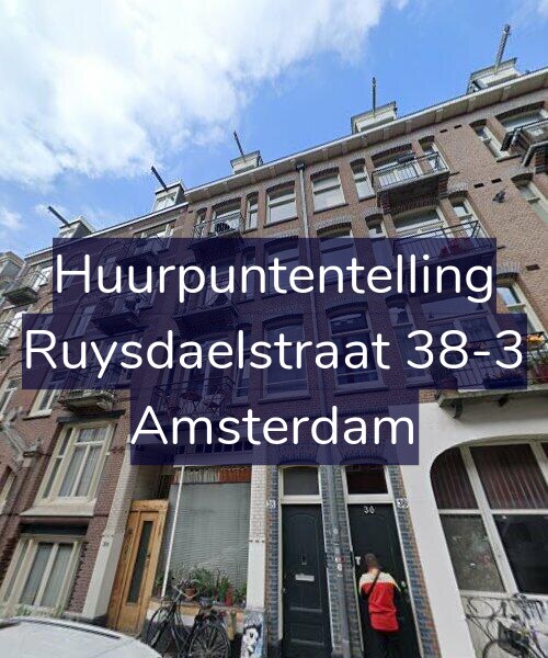 Foto gevel Huurpuntentelling voor Ruysdaelstraat 38-3, Amsterdam