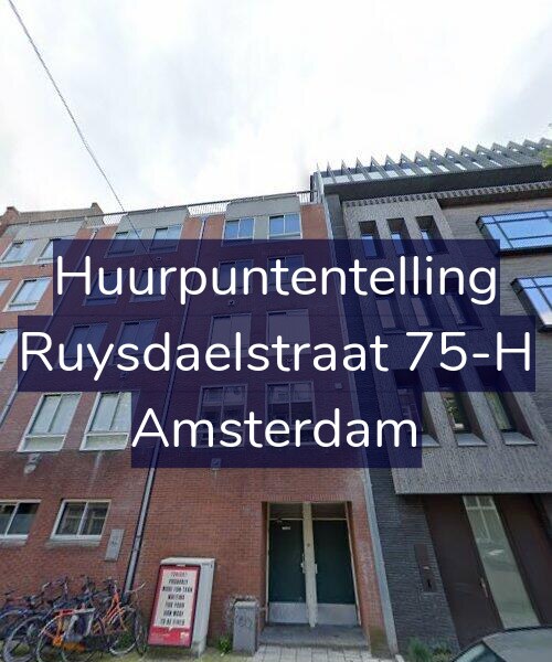 Foto gevel Huurpuntentelling voor Ruysdaelstraat 75-H, Amsterdam