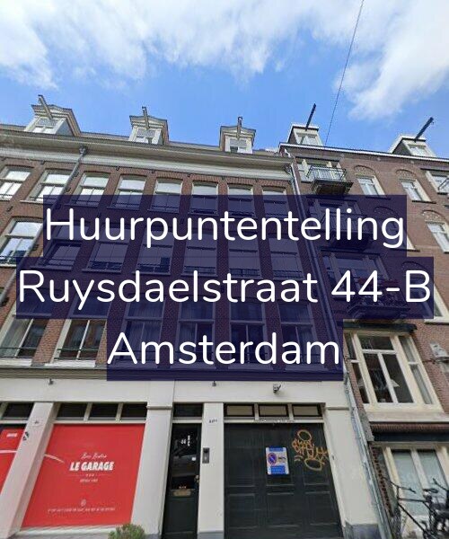 Foto gevel Huurpuntentelling voor Ruysdaelstraat 44-B, Amsterdam
