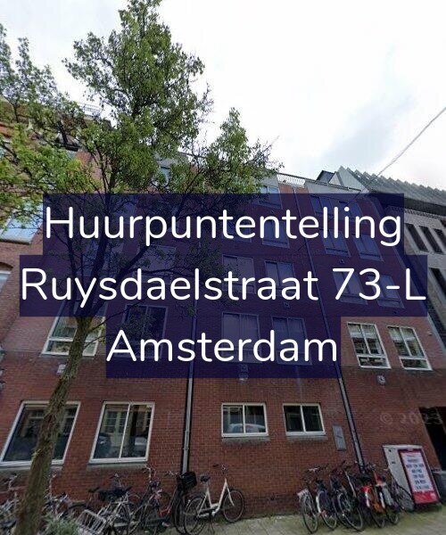 Foto gevel Huurpuntentelling voor Ruysdaelstraat 73-L, Amsterdam