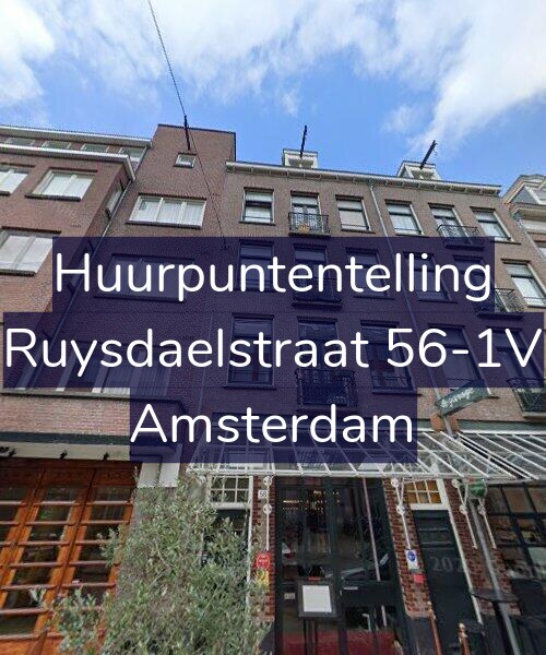 Foto gevel Huurpuntentelling voor Ruysdaelstraat 56-1V, Amsterdam