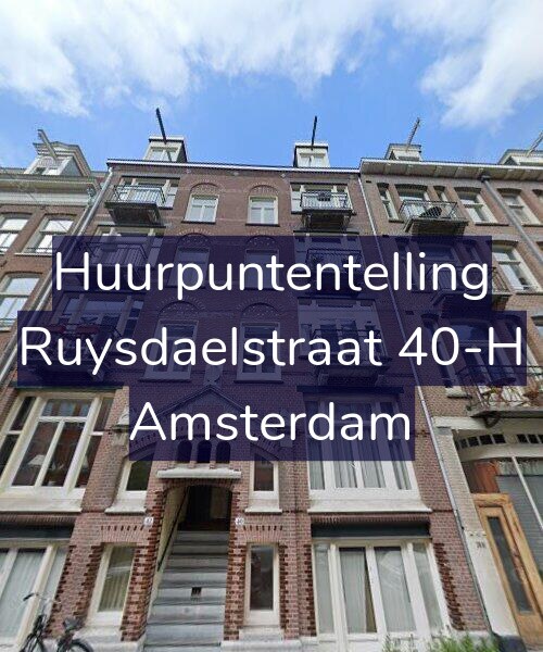 Foto gevel Huurpuntentelling voor Ruysdaelstraat 40-H, Amsterdam
