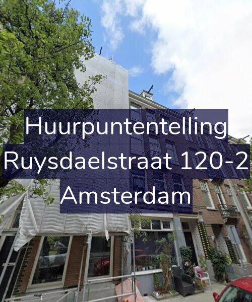 Foto gevel Huurpuntentelling voor Ruysdaelstraat 120-2, Amsterdam