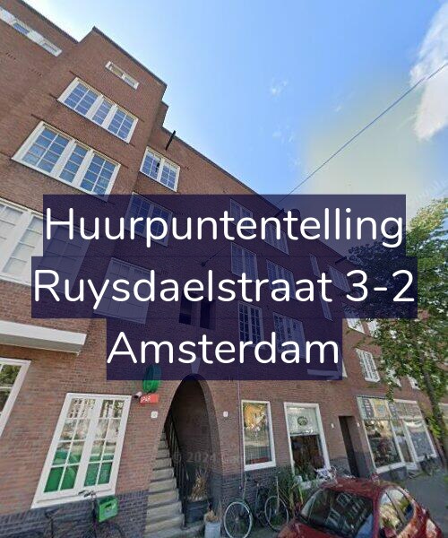 Foto gevel Huurpuntentelling voor Ruysdaelstraat 3-2, Amsterdam