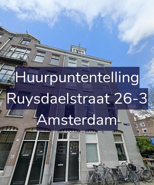 Foto gevel Huurpuntentelling voor Ruysdaelstraat 26-3, Amsterdam